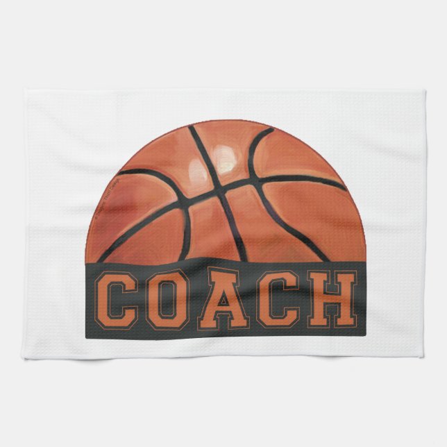 Basketball Coach Kökshandduk (Horisontell)