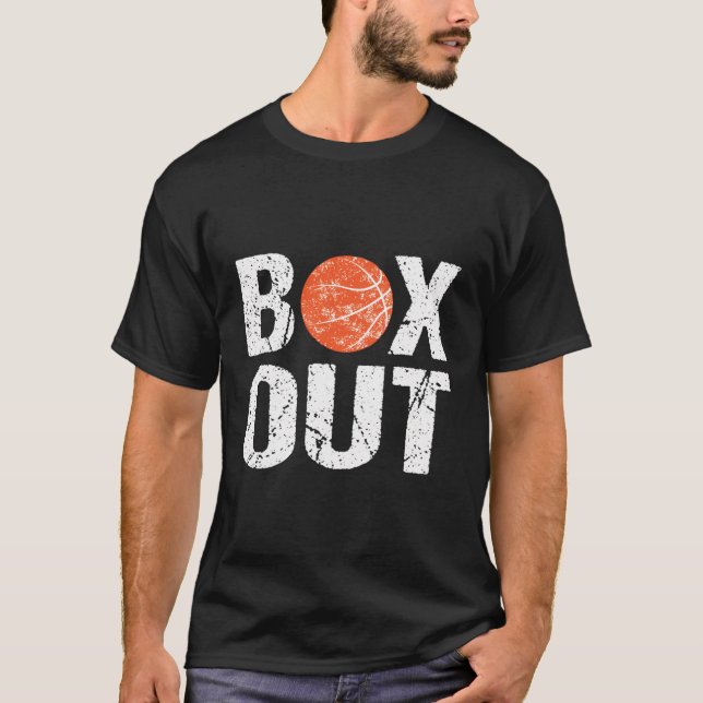 Basketball Coach Lunt att Tränar ut boxen T Shirt (Framsida)