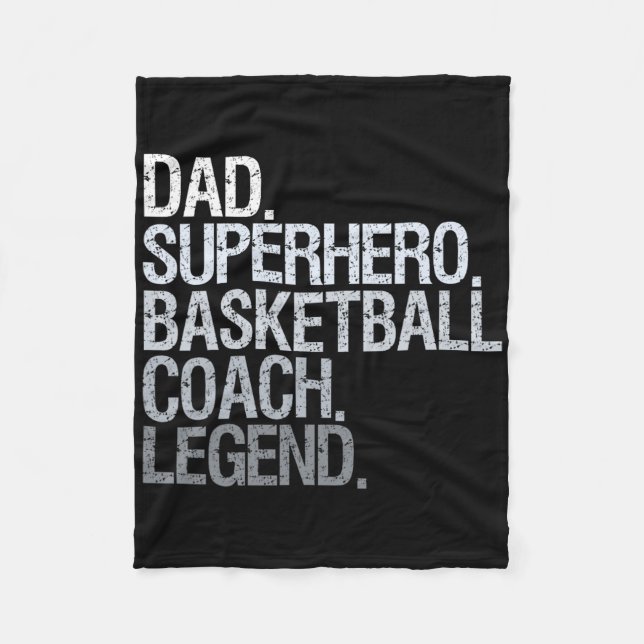 Basketball Coach Pappa 1 Fleecefilt (Framsidan)