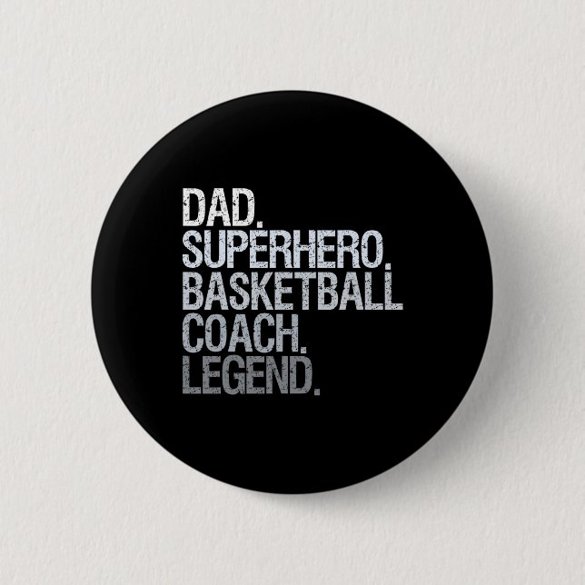 Basketball Coach Pappa 1 Knapp (Framsida)