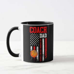 Basketball Coach Pappa basketball USA-spelare Mugg