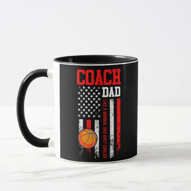 Basketball Coach Pappa basketball USA-spelare Mugg (Vänster)