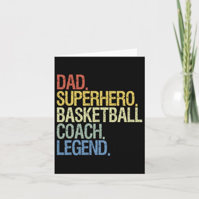 Basketball Coach Pappa Kort (Framsida)
