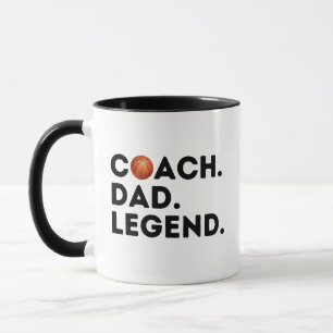 Basketball Coach Pappa Legend Mugg