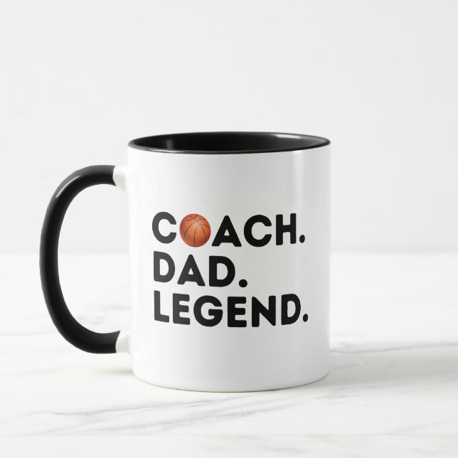 Basketball Coach Pappa Legend Mugg (Vänster)
