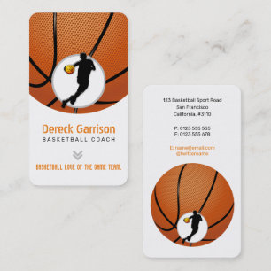 Basketball Coach Professionell Player Visitkort