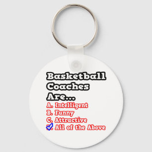 Basketball Coach Quiz...Joke Nyckelring