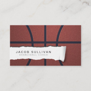 Basketball Coach Scout Professionell Sports Buss Visitkort