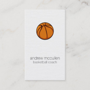 Basketball Coach Scout Professionell Sports Buss Visitkort