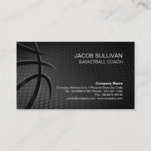 Basketball Coach Scout Professionell Sports Visitkort