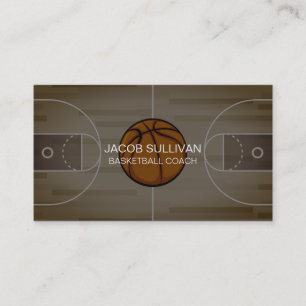 Basketball Coach Scout Professionell Sports Visitkort