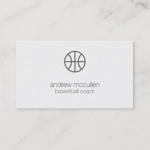Basketball Coach Scout Professionell Sports Visitkort