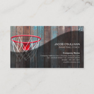 Basketball Coach Scout Professionell Sports Visitkort