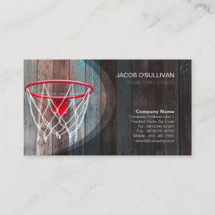 Basketball Coach Scout Professionell Sports Visitkort