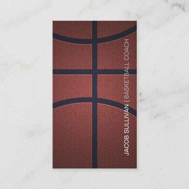 Basketball Coach Scout Professionell Sports Visitkort (Framsida)