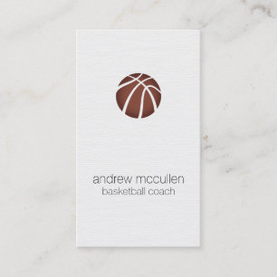 Basketball Coach Scout Professionell Sports Visitkort