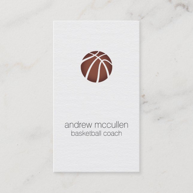 Basketball Coach Scout Professionell Sports Visitkort (Framsida)