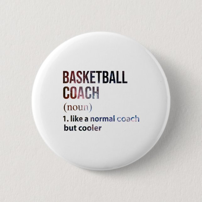 Basketball coach som en normal coach men Cooler Ga Knapp (Framsida)
