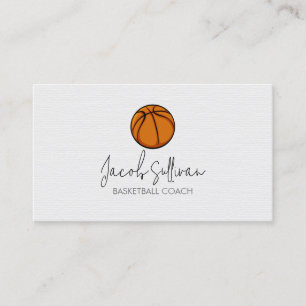 Basketball Coach Sports Scout Visitkort