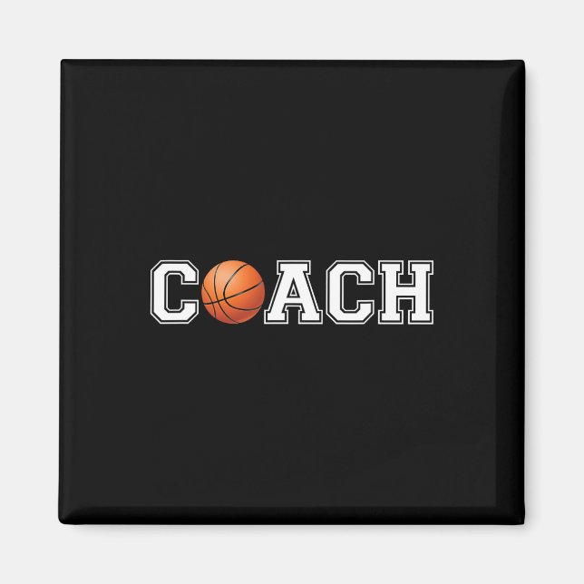 Basketball Coach Sports Tränar personalchef Coach Magnet (Framsidan)