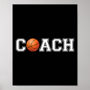 Basketball Coach Sports Tränar personalchef Coach Poster