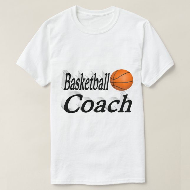 Basketball Coach T Shirt (Design framsida)
