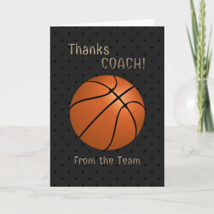 Basketball Coach Tack från teamet Kort