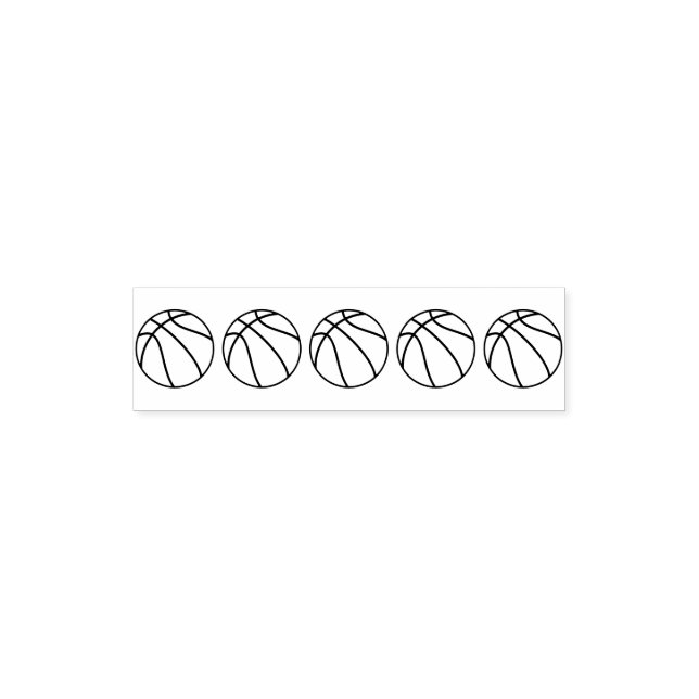 Basketball Coach Teacher 5 Star Rating Review Självfärgande Stämpel (Design)