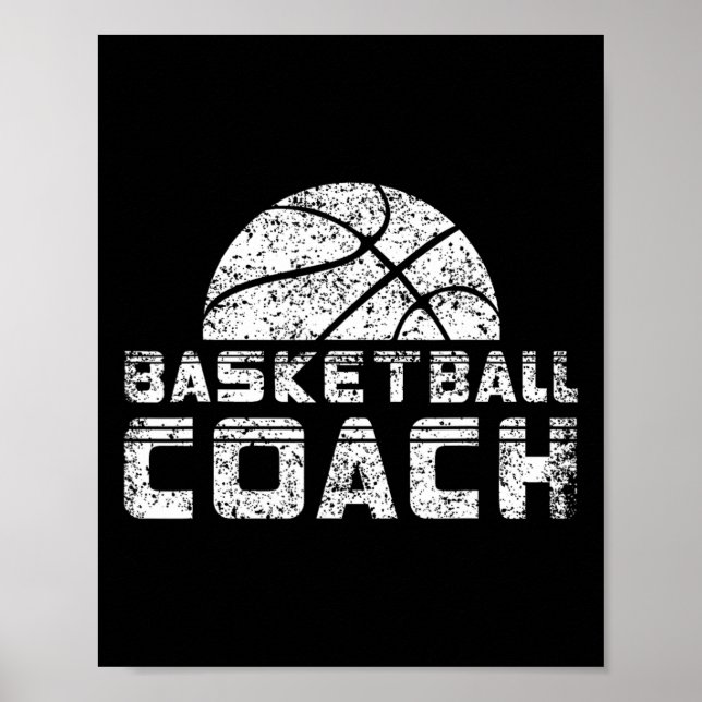 Basketball Coach Tränar Basketballer Trainer Poster (Framsidan)