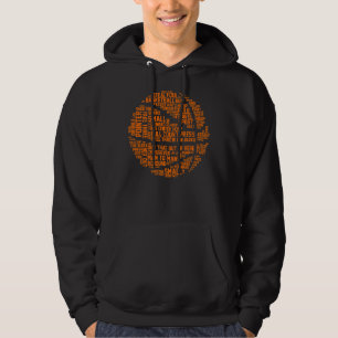 Basketball Coach Typography Basketball Player Kärl Hoodie