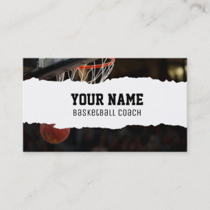 Basketball Coach Visitkort