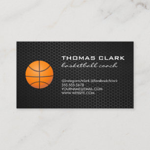 Basketball Coach Visitkort