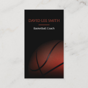Basketball Coach Visitkort