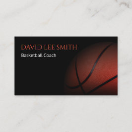 Basketball Coach Visitkort