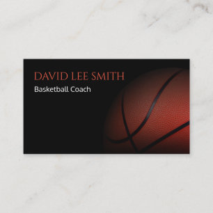 Basketball Coach Visitkort