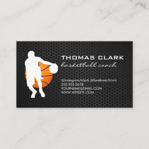 Basketball Coach Visitkort