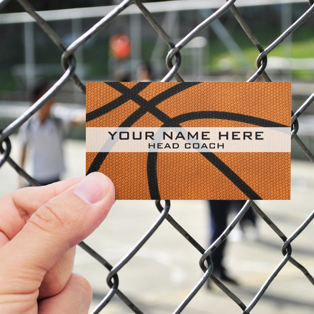 Basketball Coach Visitkort (Skapare uppladdad)