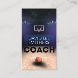Basketball Coach Visitkort