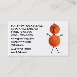 Basketball Coach Visitkort