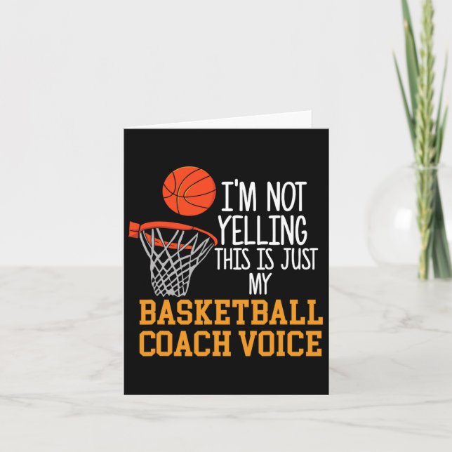 Basketball Coach Voice Kort (Framsida)