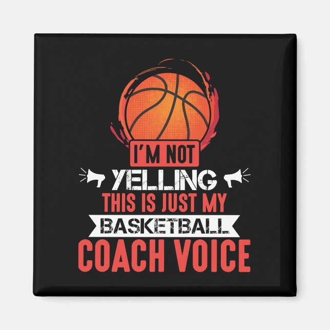Basketball Coach Voice Magnet (Framsidan)