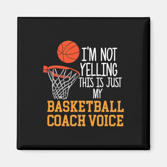 Basketball Coach Voice Magnet (Framsidan)