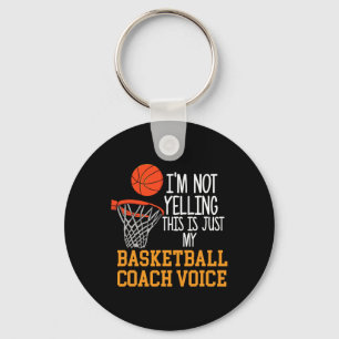 Basketball Coach Voice Nyckelring