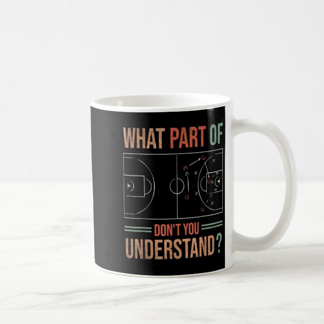 Basketball Coach What Part Of Dont You Understand  Kaffemugg (Höger)