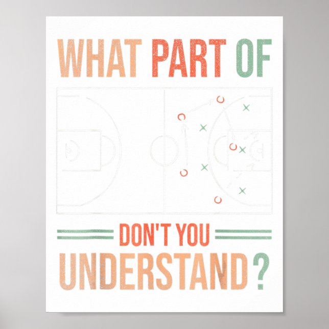 Basketball Coach What Part Of Dont You Understand  Poster (Framsidan)