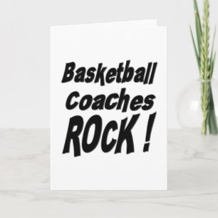 Basketball Coacher Sten! Kort för hälsning