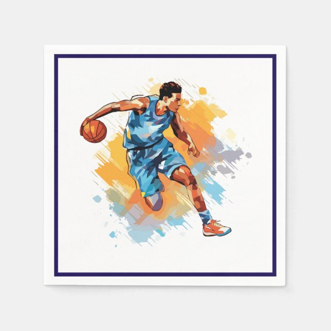 Basketball Cocktail Storleka blöjor Pappersservett (Framsidan)