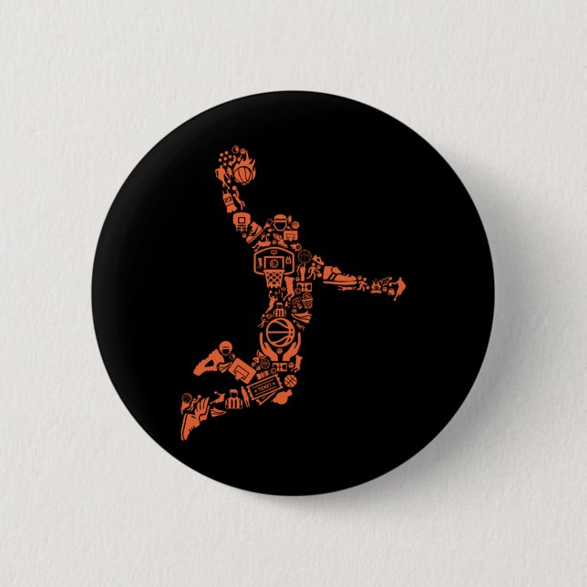 Basketball Collage Knapp (Framsida)