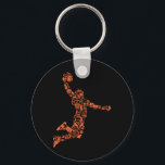 Basketball Collage Nyckelring<br><div class="desc">Basketball Collage</div>