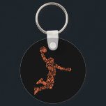 Basketball Collage Nyckelring<br><div class="desc">Basketball Collage</div>